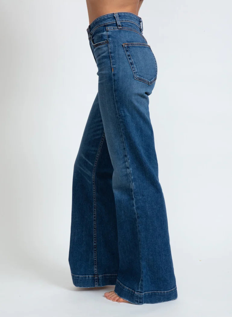 【ANDERSSON BELL】デニム切替 フェアリースカート apa800w anderssonbell | DENIM COMBINATION FAIRY SKIRT
