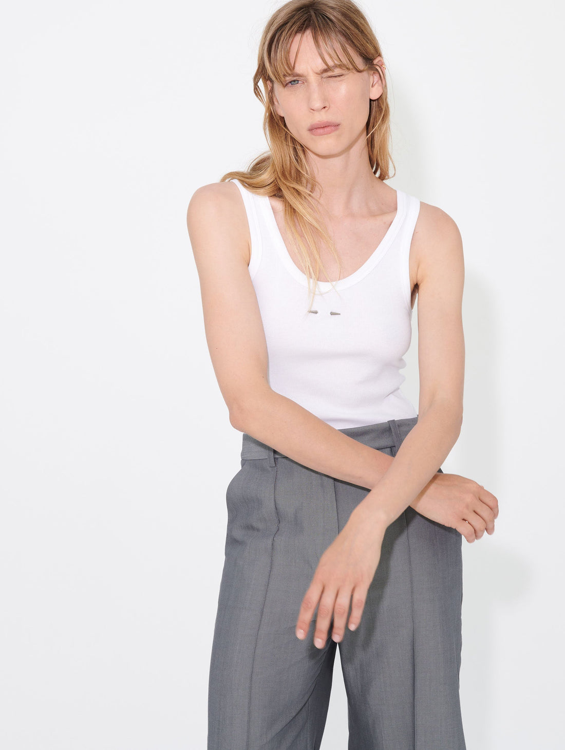 Ribbed Cotton Jersey Tank Top – FIORLA