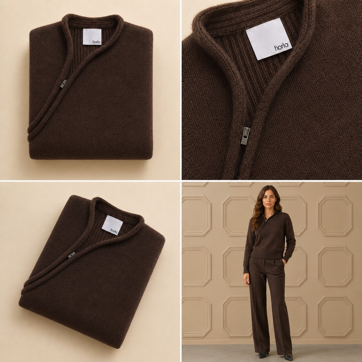 The Lena Zip Sweater