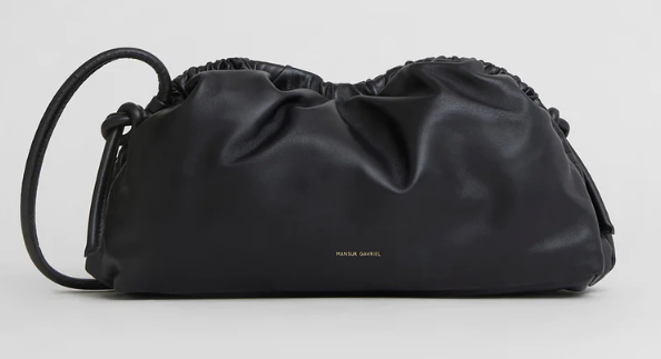 MANSUR GAVRIEL クラッチバッグ MANSUR GAVRIEL Zebra Print Mini Cloud Clutch Black White
