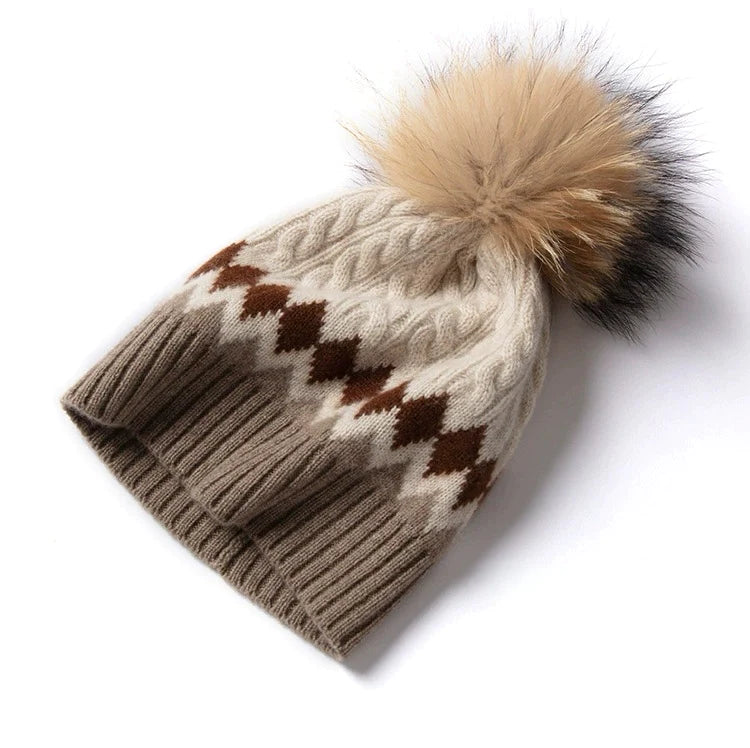 Fiorla Fair Isle Cashmere beanie